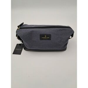 London Fog Canvas Cosmetic Toiletry Shaving Case Bag 100 Anniv Edition Denim NWT